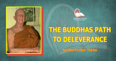 THE BUDDHAS PATH TO DELEVERANCE - NIYANATILOKA THERA