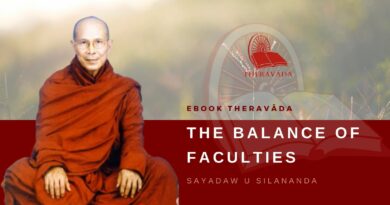 THE BALANCE OF FACULTIES - SAYADAW U SILANANDA