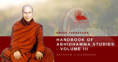 HANDBOOK OF ABHIDHAMMA STUDIES VOLUME III - SAYADAW U SILANANDA