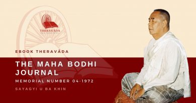 THE MAHA BODHI JOURNAL - U BA KHIN MEMORIAL NUMBER 04-1972