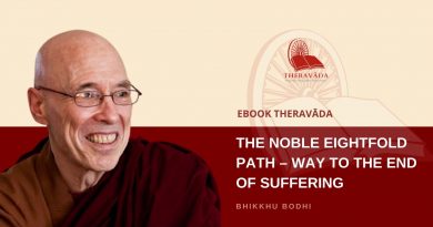 THE NOBLE EIGHTFOLD PATH - WAY TO THE END OF SUFFERING - BODHI BHIKKHU